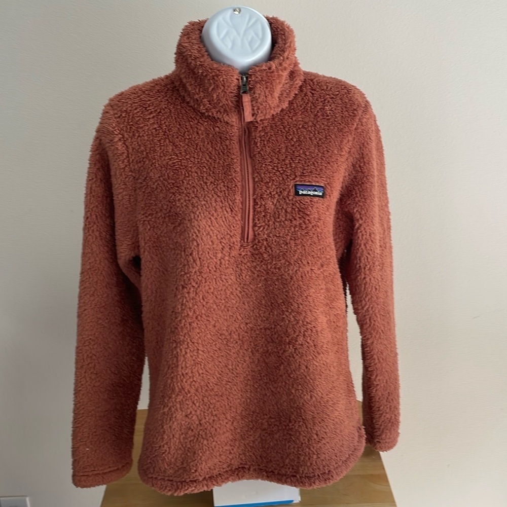 Patagonia Los Gatos Sherpa Fleece 1/4 Zip Pullover Jacket Women's Small